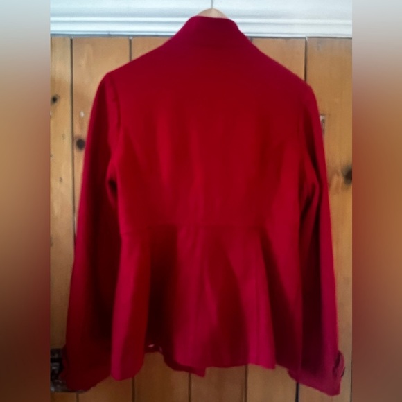 Tulle toggle coat in Red - Picture 5 of 9